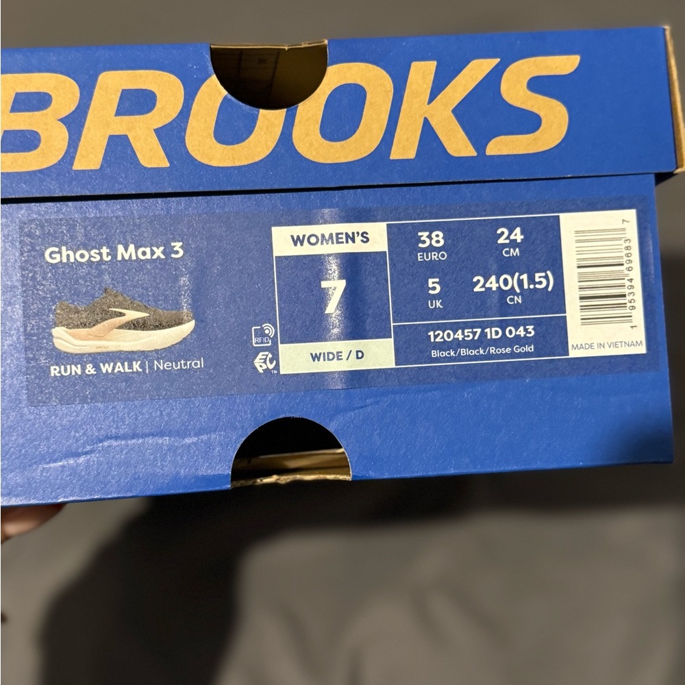 Brand New Brooks Ghost Max 3 Running Shoes, Women’s 7 Wide - Picture 3 of 7